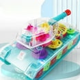 thumbnail image 4 of Funtogether Toys Transparent Gear Tank Toy for Kids, Electric Bump & Go Action with 360° Rotating Turret, Flashing LED Lights and Dynamic Music, Educational STEM Toy for Toddlers, 4 of 6