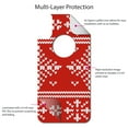 thumbnail image 4 of DistinctInk Custom SKIN / DECAL compatible with OtterBox Commuter for iPhone X / XS (5.8" Screen) - Red White Ugly Christmas Sweater - Christmas All Year, 4 of 5