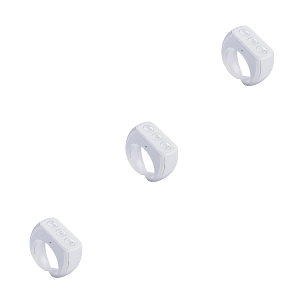 sweethay controlador de video de la yema del dedo compatible con bluetooth controlador de anillo de control remoto de teléfono móvil de plástico Type1 NO1