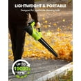 thumbnail image 4 of Firstness Cordless Leaf Blower, 20V Leaf Blower with 2 Batteries & Charger, Up to 450CFM/145MPH, 2 Variable Speed, Lightweight for Blowing Leaves, Patio Cleaning, Lawn Care and Dust, 4 of 9