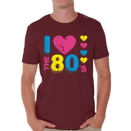 Awkward Styles I Love The 80's Shirt for Men 80's Love Tshirt Men's 80's T Shirt 80's Party Shirts for Men 80's Men's Costumes I Love The 80's Party T-Shirt I Love The 80's Gifts for Him 80's (Best Love Poems For Him Short)