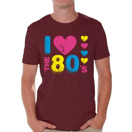 Awkward Styles I Love The 80's Shirt for Men 80's Love Tshirt Men's 80's T Shirt 80's Party Shirts for Men 80's Men's Costumes I Love The 80's Party T-Shirt I Love The 80's Gifts for Him 80's