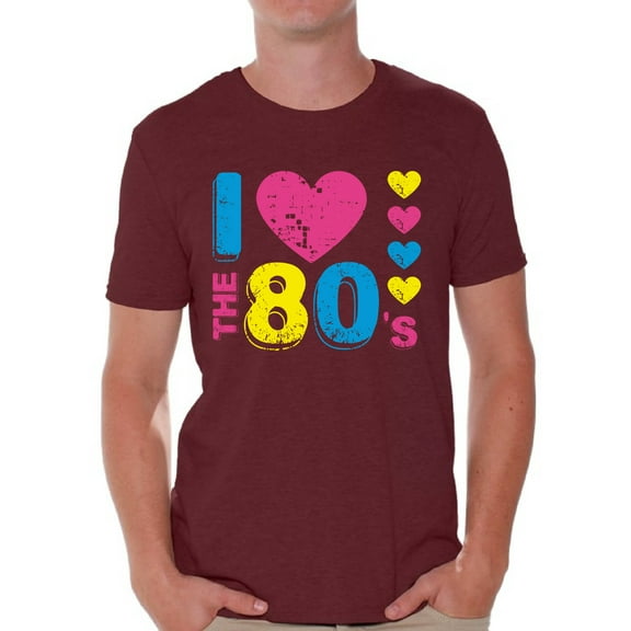 Awkward Styles I Love The 80's Shirt for Men 80's Love Tshirt Men's 80's T Shirt 80's Party Shirts for Men 80's Men's Costumes I Love The 80's Party T-Shirt I Love The 80's Gifts for Him 80's Shirt