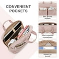 thumbnail image 7 of BAGSMART 17.3" Laptop Bag Briefcase, Computer Messenger Bag, Business Work Travel Laptop Shoulder Bag, Carrying Handbag Laptop Sleeve Case for Women & Men, Pink, 7 of 7
