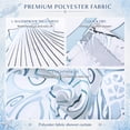 thumbnail image 4 of Sea Turtle Shower Curtain, Coastal Beach Decorative Fabric Bathroom Curtain Set with 12 Hooks, 71 x 71 Inch, 4 of 10