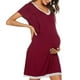 thumbnail image 4 of Camisón de maternidad 3 en 1 para parto, trabajo de parto y lactancia, suave, para hospital, 4 of 5