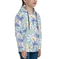 thumbnail image 3 of Fotbe Colorful Butterfly Pattern Youth Pullover Hooded Sweatshirt, Boys Hoodie, Kangaroo Pocket Hoodie for Kids Girls -Large, 3 of 6