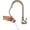 Brushed Nickel A, variant on Modern Pull Down Spout Kitchen Faucet Deck Mounted Black Stream Sprayer Kitchen Mixer Taps Single Handle Pull Out Spout