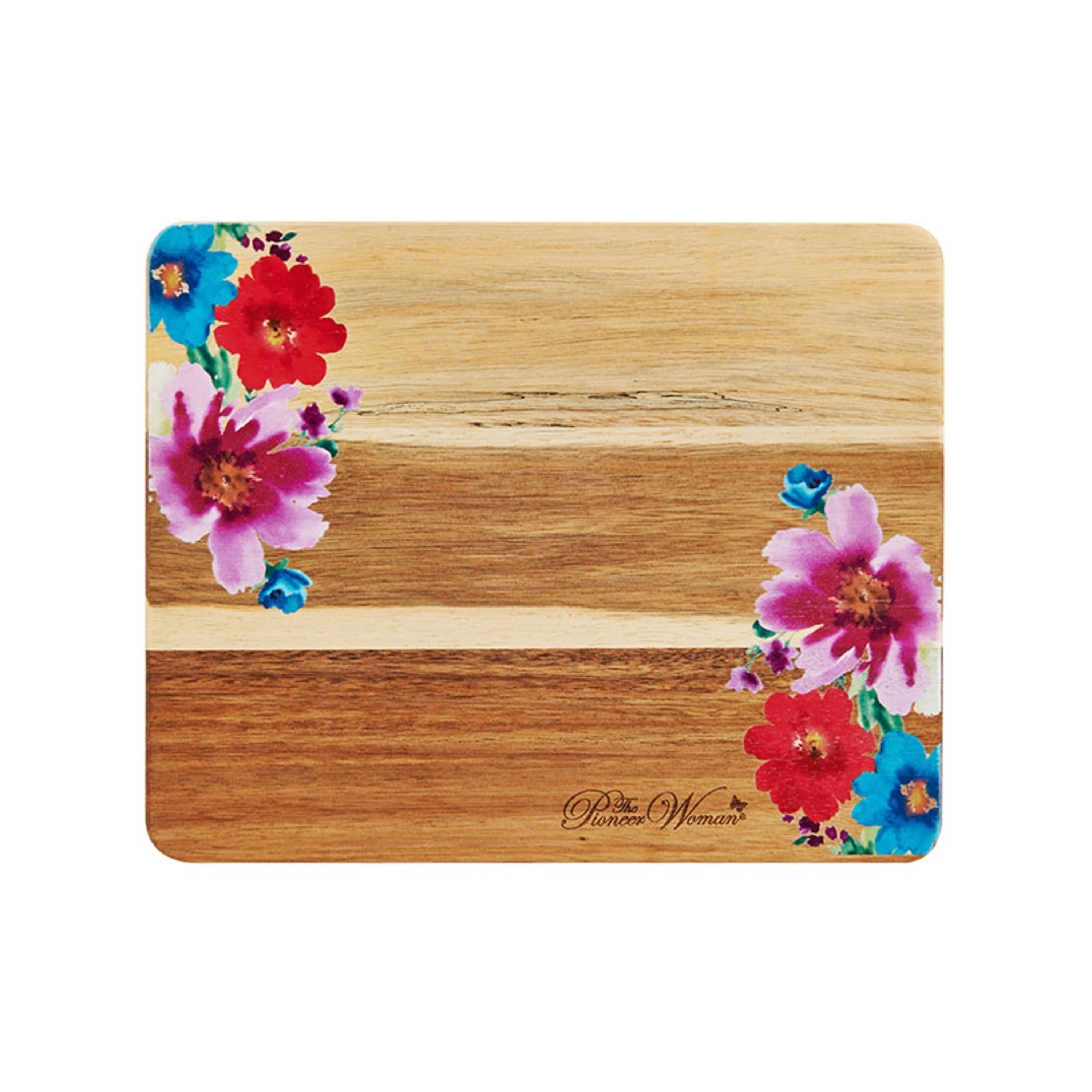 The Pioneer Woman 8inch x 10inch Acacia Cutting Board, Breezy Blossom
