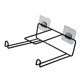 thumbnail image 3 of Yuarrent Perchas multifunción Organizador Estante Soporte de almacenamiento de ropa Apilador Montado en la pared Soporte de suspensión de Almacenamiento y organización del hogar Negro, 3 of 6