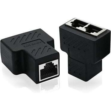 Goalake LAN Splitter 1 Auf 2, Gigabit Ethernet Splitter, 1000Mbps RJ45 LAN Netzwerk-Splitter Mit