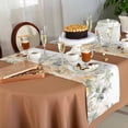 thumbnail image 6 of Table Runner 36 Inches Long for Kitchen Dining, Green Yellow Palm Tree Dresser Scarf Farmhouse, Dining Table Decorations for Wedding/Parties, Summer Botanical Tropical 13 x 36 In, 6 of 9