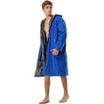 thumbnail image 3 of Adoretex Unisex Faux Fur Fleece Lined Waterproof Swim Parka Change Robe – Ultra-Warm, Lightweight Sport Outerwear for Kids and Adults (PK003) - Royal - AS, 3 of 4