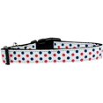 thumbnail image 1 of Patriotic Polka Dots Nylon Dog Collar Large, 1 of 1