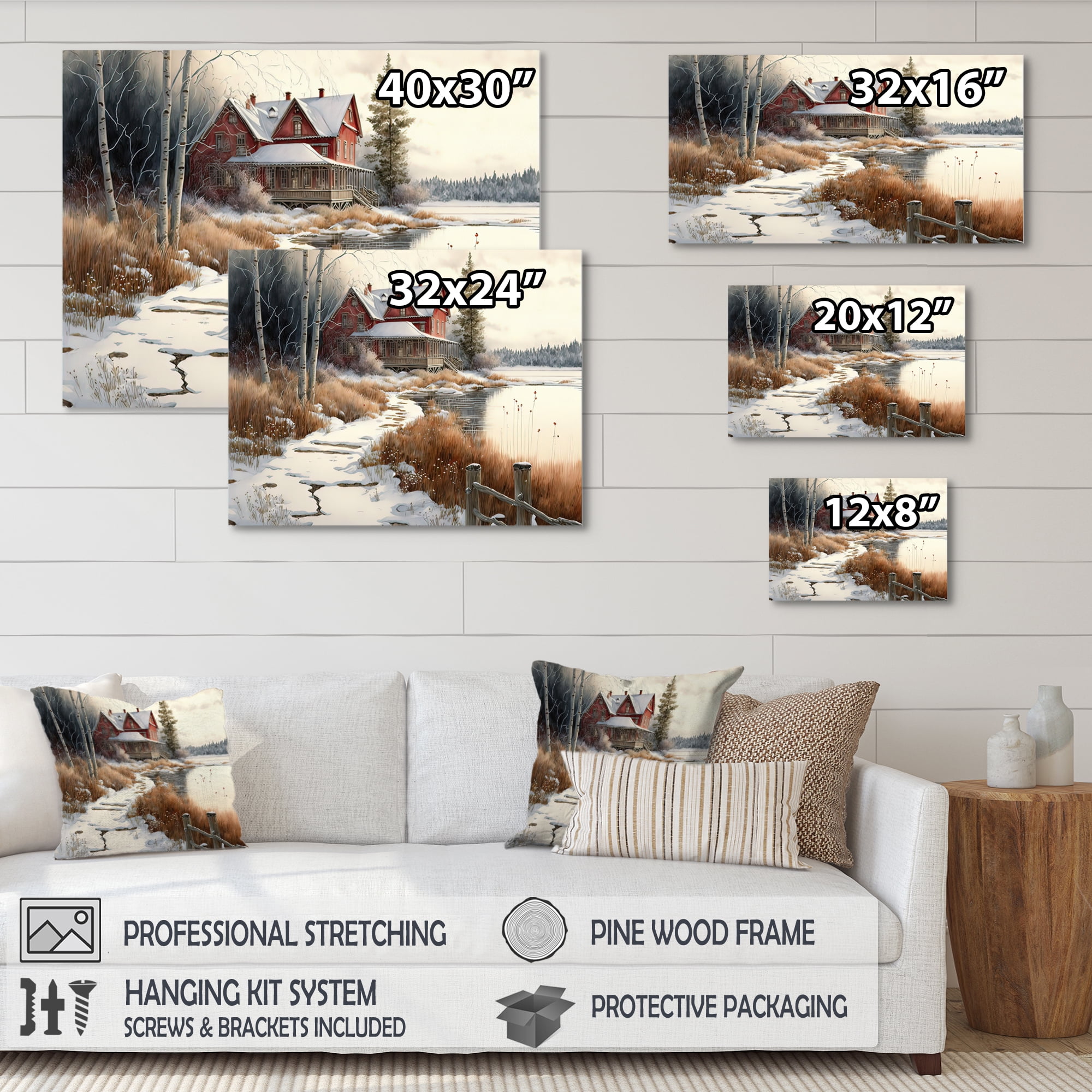 Designart Path To Beach House III Canvas Wall Art