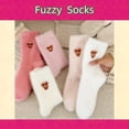 thumbnail image 6 of Highland Cow Socks 5 Pairs, Fuzzy Crew Socks for Women Girls, 6 of 6