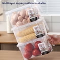 thumbnail image 1 of POINTERTECK Sealed Box Drawer  Food Grade  Large Capacity  Transparent  Refrigerator Food Freshness Storage Holder  Kitchen Supplies, 1 of 8