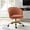 CORAL, variant on Office Chair Velvet Upholstered Task Computer Desk Shell Makeup Vanity Swivel Adjustable Metal Gold Base Bedroom Black