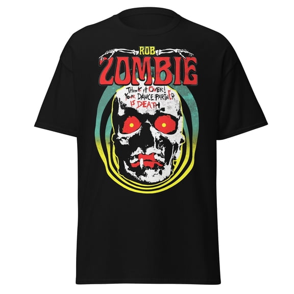 Rob Zombie Think It Over Jumbo Print Unisex T-Shirt - Black - Small