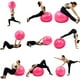 thumbnail image 5 of Pelota Pilates Yoga + Bomba Manual Centurfit  Rosa 60 Cm Fitness, 5 of 9