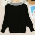 thumbnail image 5 of Wdgfv Women's Pullover Sweater Women's Soft Knit Pullover Sweater Oversized Tunic Top Comfortable Loose Fit Long Sleeve V Neck, 5 of 8