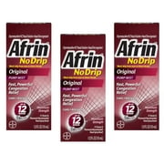 3 Pack - Afrin Nodrip Original Nasal Spray, 0.5 Oz Each