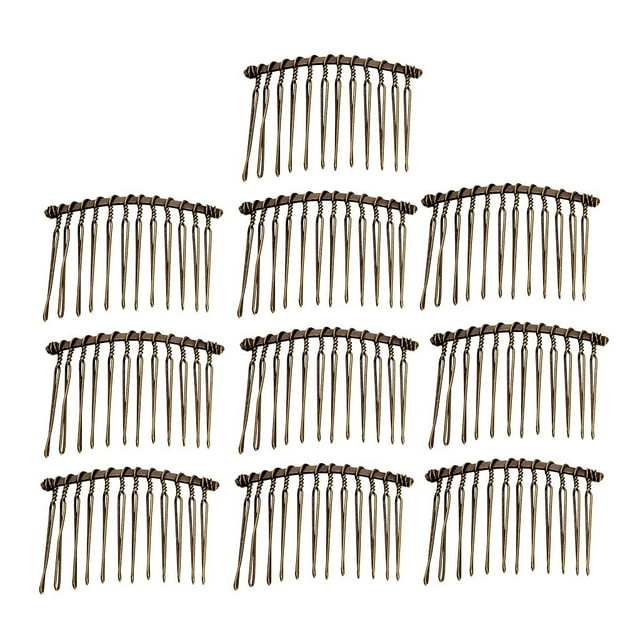 Peines para el cabello Zulema 10 piezas blanco