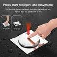 thumbnail image 2 of Stainless Steel Floor Drain Cover Precision Sealing Structure Blocks Odors Insects Foot-Pedal Switch Drain Cover, 2 of 8