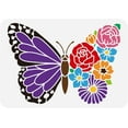 thumbnail image 2 of 1PC Floral Butterfly Painting Stencil 11.7x8.3 inch Hollow Out Reusable Drawing Painting Stencils Templates, 2 of 9