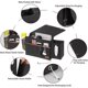 thumbnail image 4 of Dark Gray - 1 Bed Bag, Bedside Storage Bag And Remote Control Tissue Box, Tablet, Charging Cable, Magazine, Glasses, Pen, 4 of 5