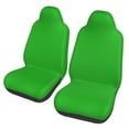 thumbnail image 2 of Haiem Green Printed Car Seat Covers Set of 2, Universal Fit Car Seat Covers,Protective Seat Covers,Comfortable Car Seat Covers, Easy Installation Seat Covers, Vehicle Seat Covers, 2 of 9