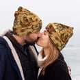 thumbnail image 5 of Lsque Vintag Ancient Sailboats Pattern Knitted Beanie, Unisex Winter Hat, Knit Hat Winter Beanies Thick Fisherman Beanies Cuffed Plain Skull Caps, 5 of 6