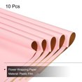 thumbnail image 3 of Unique Bargains Double Sided Color Flower Wrapping Paper Light Pink+Gold 22.8'x22.8' Waterproof 10 Pack, 3 of 5
