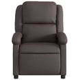 thumbnail image 5 of vidaXL Massage Recliner Chair Dark Brown Real Leather, 5 of 5