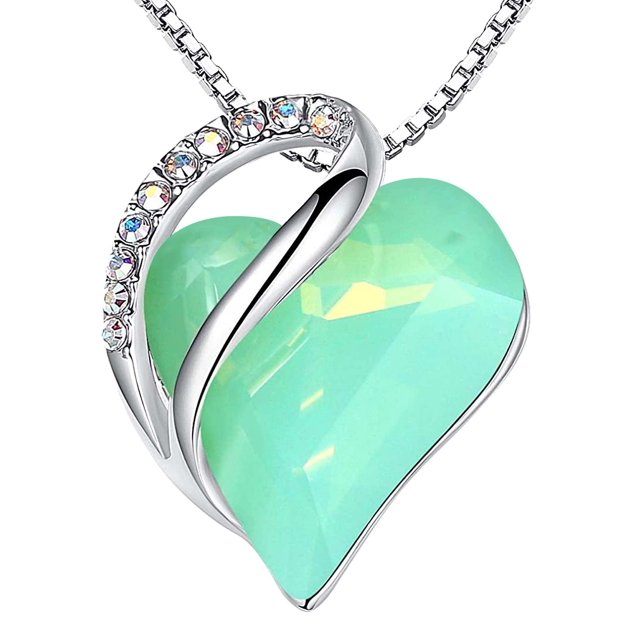 Collares de Latón para Mujer Leafael, Colgante Corazón Infinito