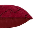 thumbnail image 3 of Violet Linen Milano Arts Artistic Design, Polyester Jacquard Chenille, Burgundy, 18 Inch by 18 Inch, Decorative Pillow Covers, 3 of 5