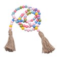 thumbnail image 2 of Ornaments Clearance! Valentine's Day Pendant Bead String Wooden Beads Tassel Colorful Decorations European and American Family Holiday Decorations Valentines Day Decorations 1X Pendant, 2 of 9