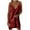 Wine, variant on Joau Womens Spaghetti Straps Deep V-Neck Tassel Mini Dress Summer Fringe Cocktail Dress Club Party Prom Dress Bodycon Cami Dress Latin Dance Ballroom Dress