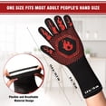 thumbnail image 2 of NUOLUX Guantes Protectores Para Cocina Y Barbacoa Black Resistentes Y Fáciles De Limpiar, 2 of 7