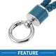 thumbnail image 3 of Llavero de Bargains Únicos, llavero universal con anillo para llaveros para mujeres, cuero sintético, azul marino, tono plateado, 3 of 6