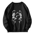 thumbnail image 1 of Long Sleeve Tops Daily Tops O Neck Loose Pullover Tunic Sweatshirts Women Graphic Sweatshirts Comfy Retro Tops, 1 of 4