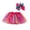 Hot Pink_003, variant on Fgnfyis Carnival Girls Skirts Star Sequin Splice Tutu Dance Party Skirt Bow Hairpin Set Purple_001 5-8 Years