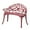 Red, variant on Tcbosik 38.5-Inch Outdoor Bench, Cast Aluminum Outdoor Furniture, Metal Bench with Floral Rose Accent & Antique Finish, Red