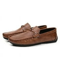 thumbnail image 3 of Men's Casual Loafers Slip On Leather Shoes Comfortable Lightweight Driving Shoes Male Moccasins Classic Penny Loafer Flats Boat Shoes Outdoor Walking Shoes, 3 of 18