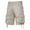Shorts-Beige, variant on LEKWK Plus size Mens Cargo Shorts Multi Pockets Button Fly Hiking Shorts Adjustable Hem Work Shorts Outdoor Cotton Fabric Camping Trekking Outfits