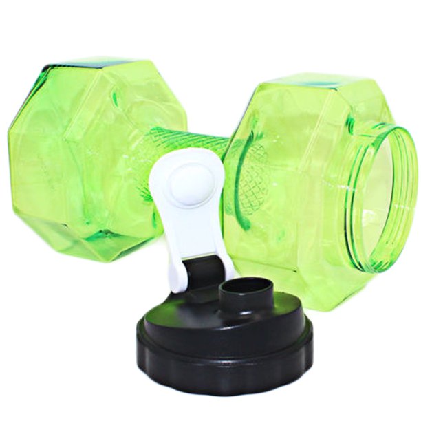 Multitrust 2.2L Water Bottle Sports Dumbbell Shaped Gym Jug Workout Fitness