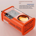 thumbnail image 3 of Altavoz Bluetooth mecánico pequeño para exteriores y hogar, subwoofer mecánico transparente, altavoz Bluetooth portátil naranja, 3 of 6