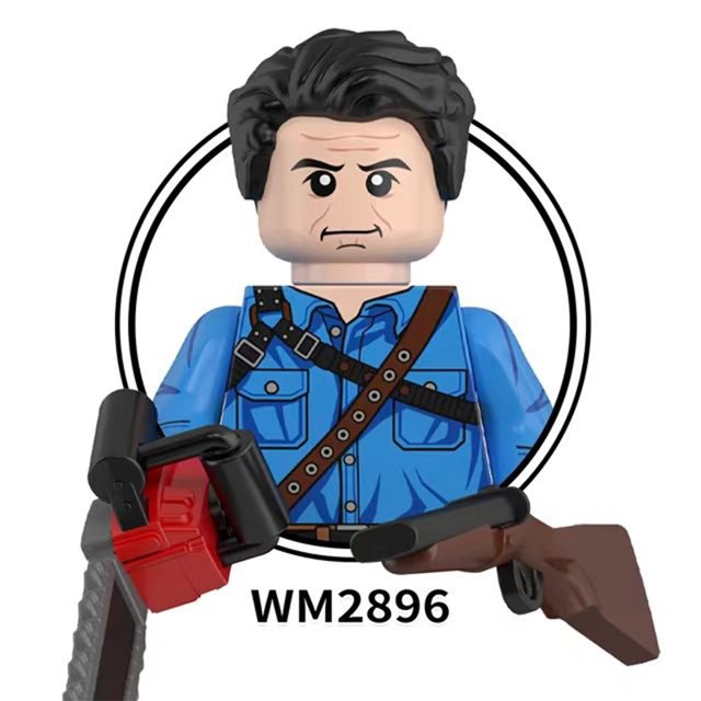 Serie de películas de terror Ash vs Evil Dead Mini figuras de acción modelo bloques de construcción emocionantes fantasmas almas muñeca ladrillos Kit juguetes regalos
