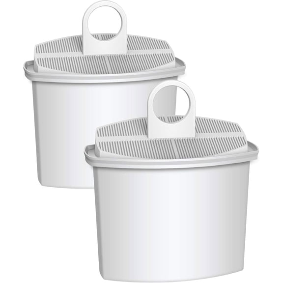 AQUA CREST KWF2 Coffee Water Filter, Replacement for Braun® 3105, KWF2, KF600/580/510, KF180/190, KF157/150/145, Braun® Coffee Filter Replacement, TÜV SÜD Certified, 2 Pack