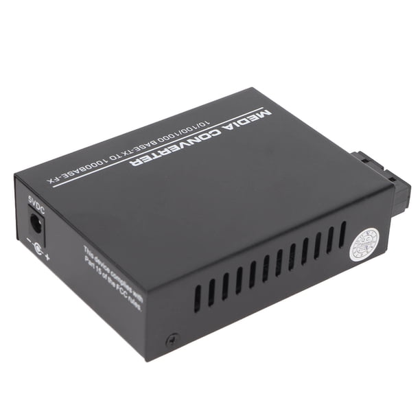 Convertidor De Medios De Fibra, Convertidor De Interruptor Ethernet De 850 Nm Indicador LED 100-240 V Para Conexión